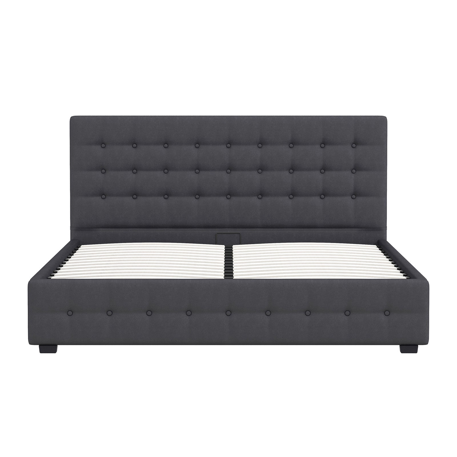 Milano Decor Eden Gas Lift Bed - Dark Grey - Single-1951134897183789062