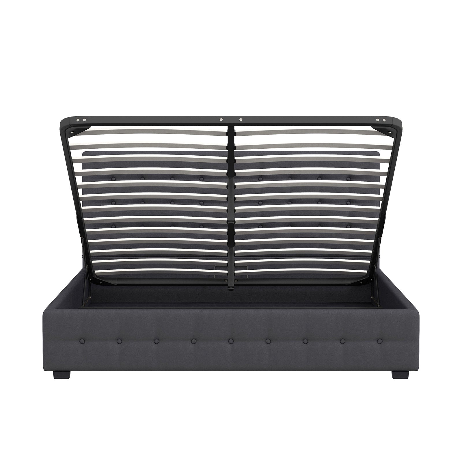 Milano Decor Eden Gas Lift Bed - Dark Grey - Single-1951134897183789063
