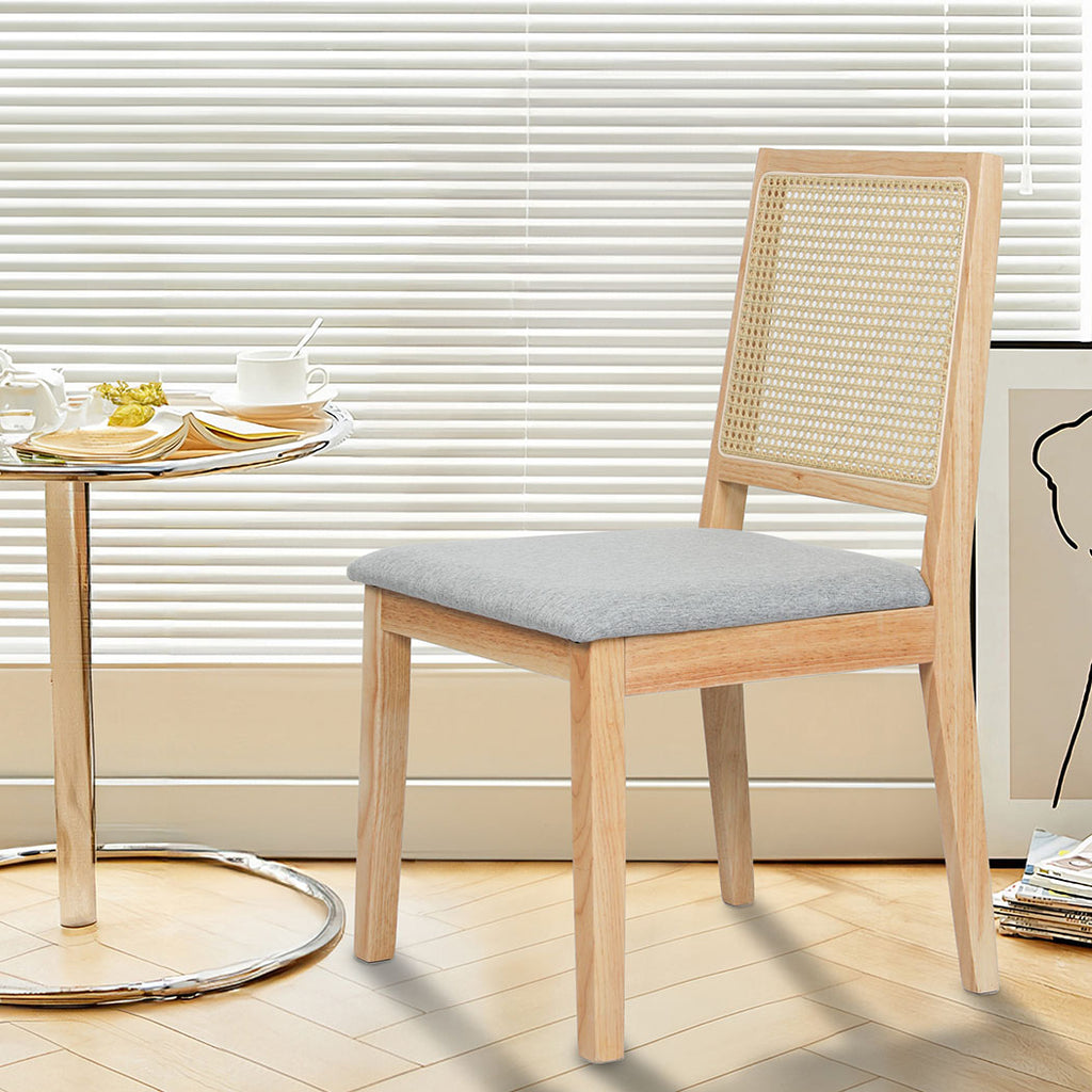 Levede 8XCane Dining Chair Rattan Armless Seat-2006732734906634246
