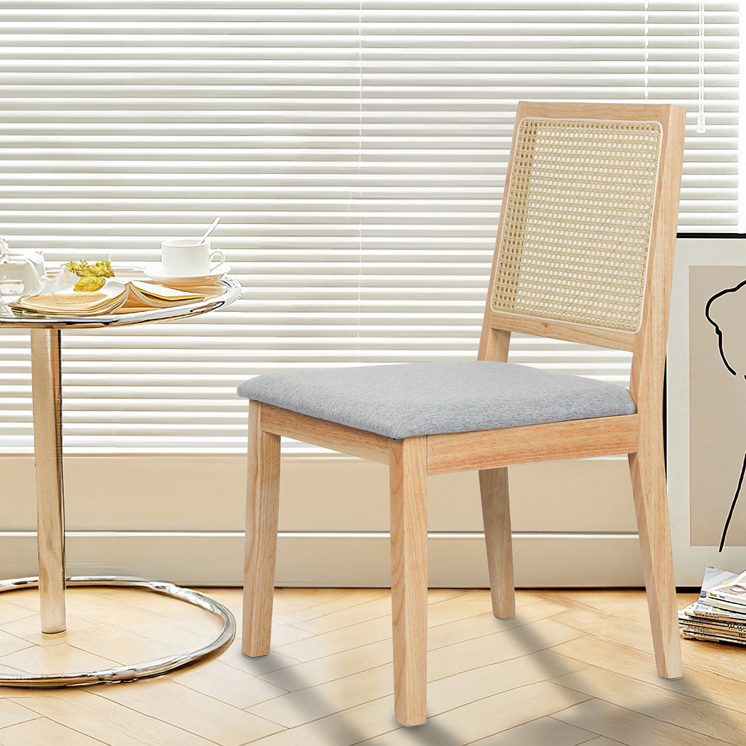 Levede 8XCane Dining Chair Rattan Armless Seat-2006732734906634246