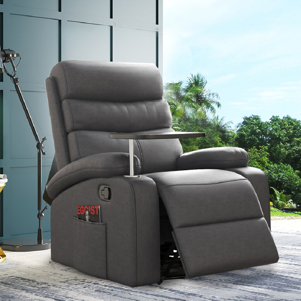 Levede Massage Chair Recliner Chairs Grey-2029387275703554054