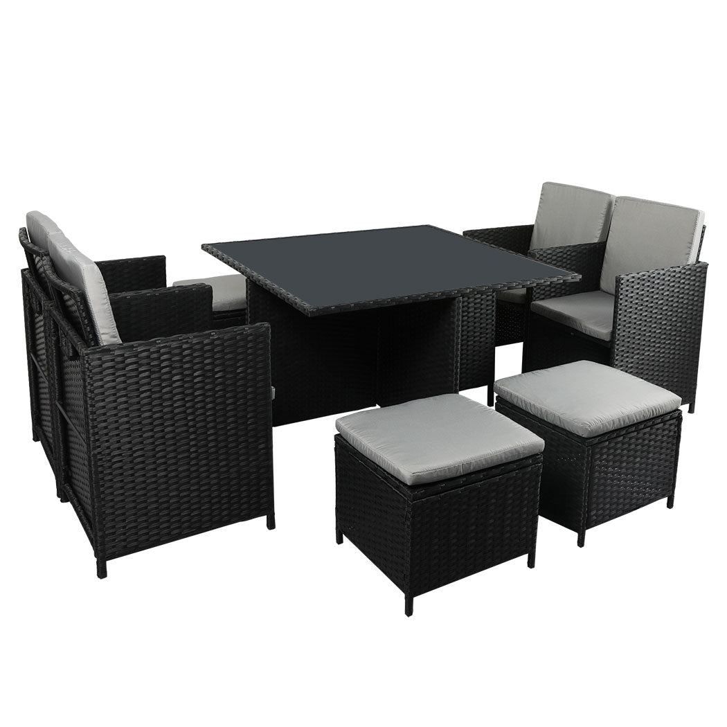 Levede 9PCS Outdoor Table Chair Set-2006733112737927168