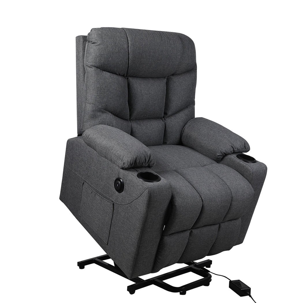 Levede Recliner Chair Electric Lift Grey-2006733117032894465