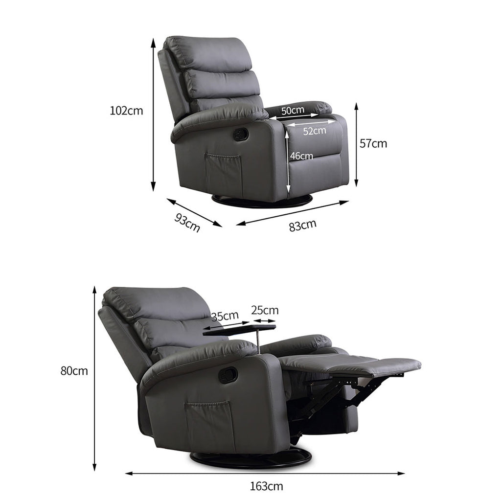 Levede Massage Chair Recliner Chairs Grey-2029387275703554050