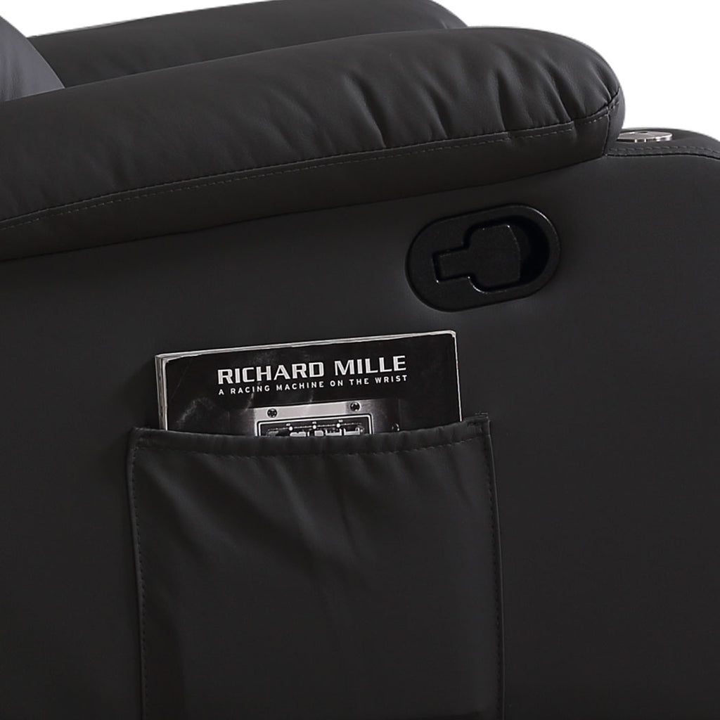 Levede Massage Chair Recliner 360 Swivel Black-2018816942302957571